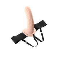 Pipedream Fetish Fantasy Series 8 in. Hollow Strap-On Beige/Black