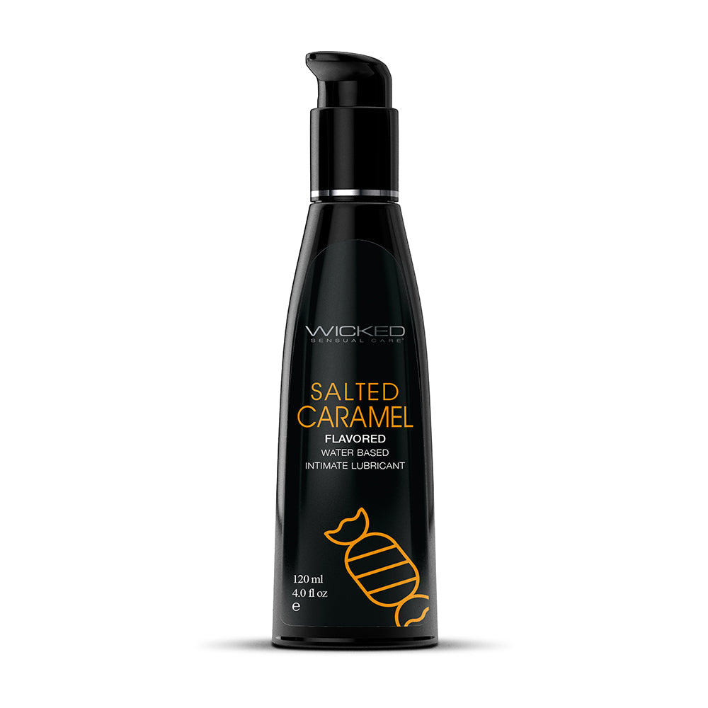 Wicked Aqua Salted Caramel Water Based Lubricant 4 oz.