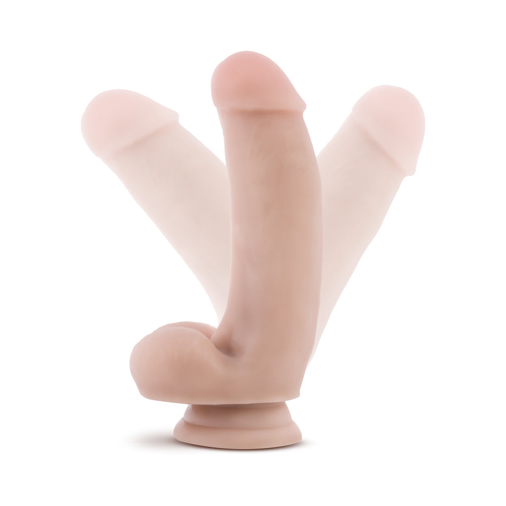 Blush Loverboy The Pizza Boy Realistic 7 in. Dildo with Balls & Suction Cup Beige