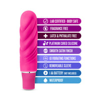 Blush Luxe Nimbus Mini Silicone Vibrator Pink