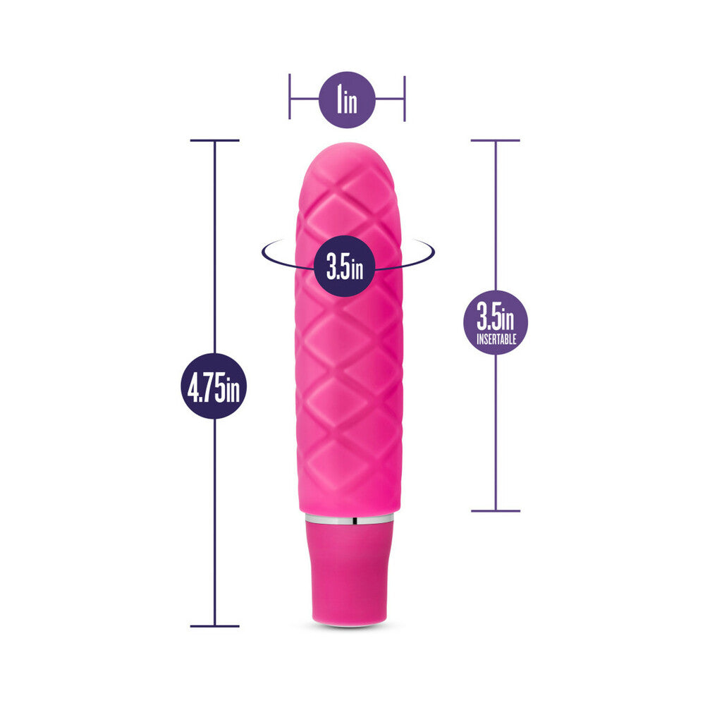 Blush Luxe Cozi Mini Silicone Slimline Vibrator Fuchsia