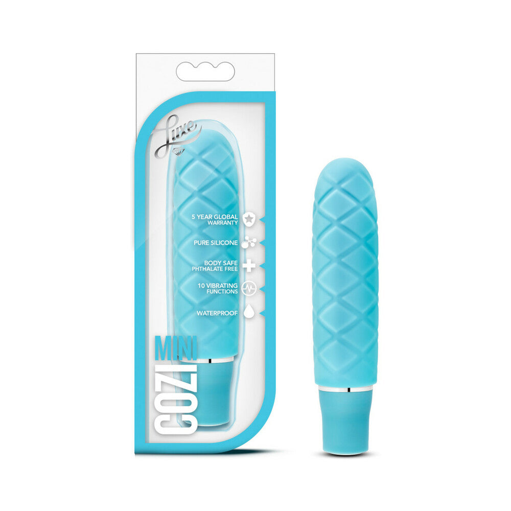 Blush Luxe Cozi Mini Silicone Slimline Vibrator Aqua