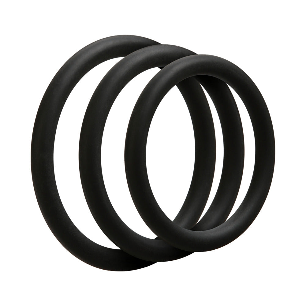 OptiMALE ñ 3 C-Ring Set ñ Thin Black