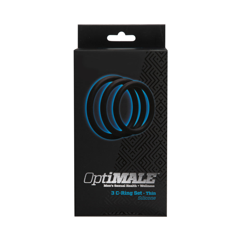 OptiMALE ñ 3 C-Ring Set ñ Thin Black
