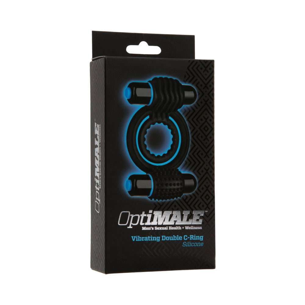 OptiMALE ñ Vibrating Double C-Ring Black