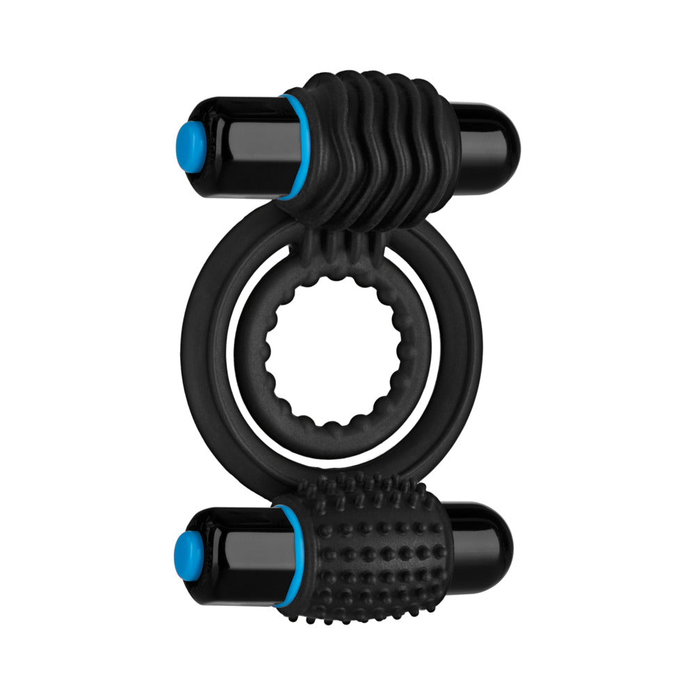 OptiMALE ñ Vibrating Double C-Ring Black