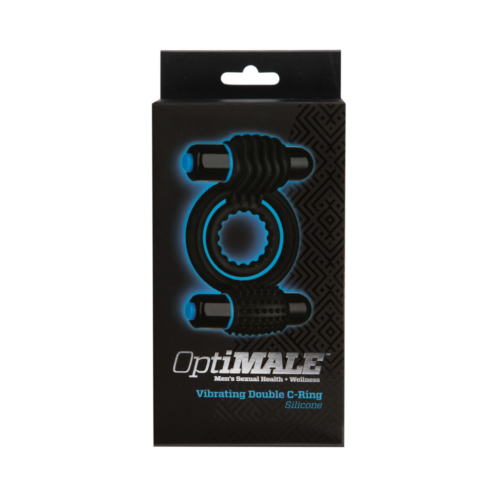OptiMALE ñ Vibrating Double C-Ring Black