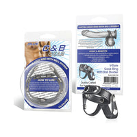 Blue Line C & B Gear V-style Cock Ring with Ball Divider