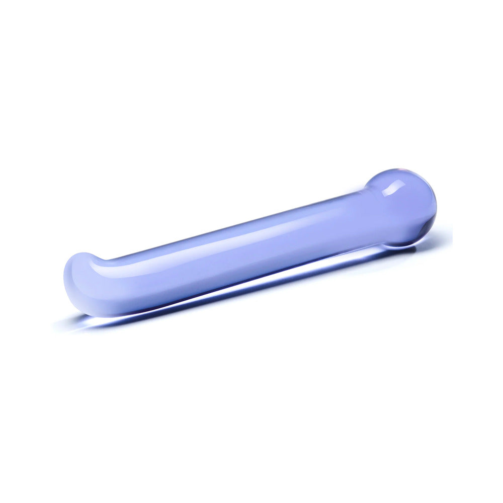 Glas 6.75 in. Purple G-Spot Tickler Glass Dildo