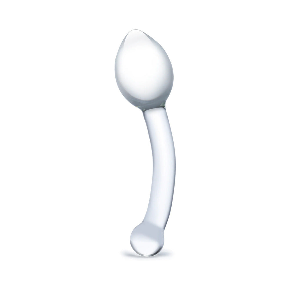 Glas 8 in. Pure Indulgence Anal Slider Prostate Stimulating Glass Dildo