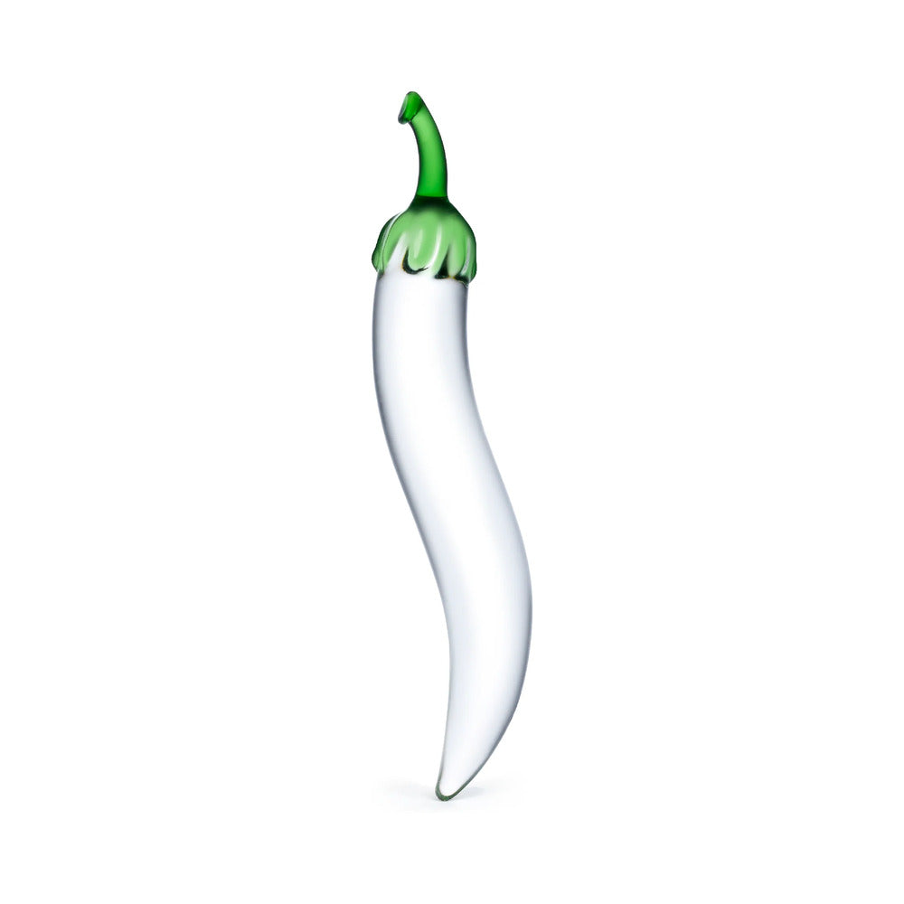 Glas 8.25 in. Glass Naturals Chili Pepper Dildo