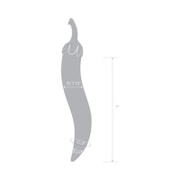 Glas 8.25 in. Glass Naturals Chili Pepper Dildo