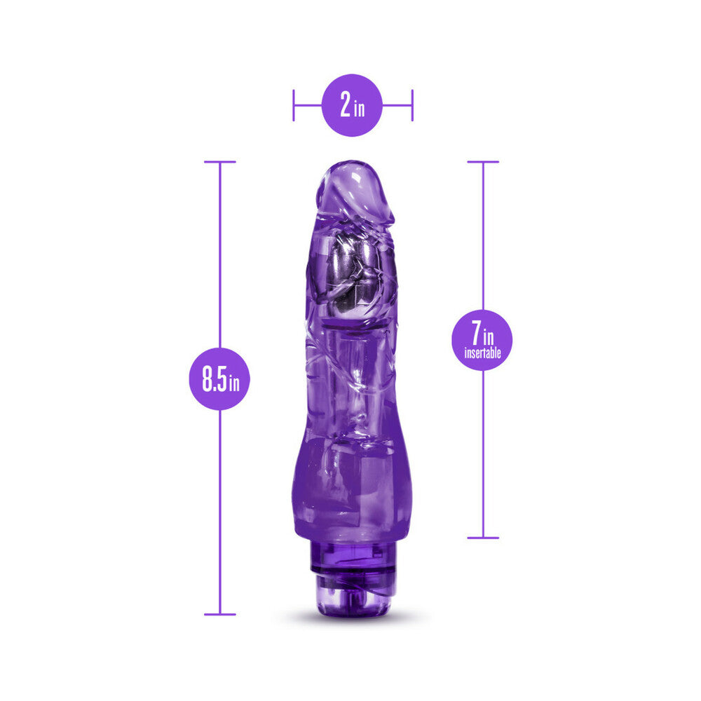 Blush Naturally Yours Fantasy Vibe Realistic 8.5 in. Vibrating Dildo Purple