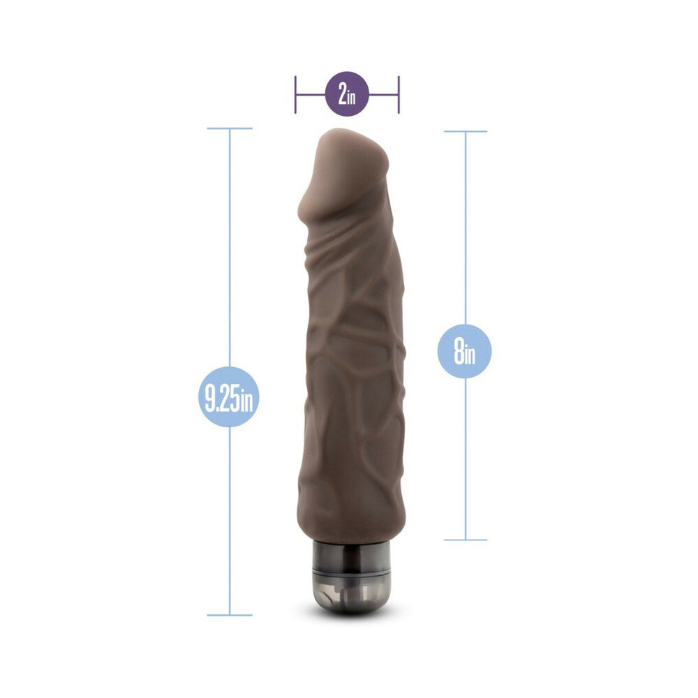 Blush Au Naturel Home Wrecker 9.5 in. Dual Density Vibrating Dildo Brown