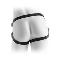 Pipedream Fetish Fantasy Series Adjustable Vibrating Plush Harness Black