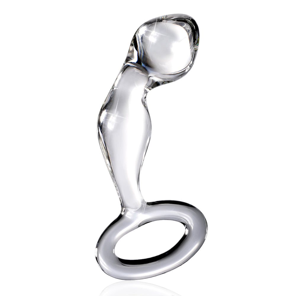 Pipedream Icicles No. 46 Glass Prostate Massager 3.5 in. Clear