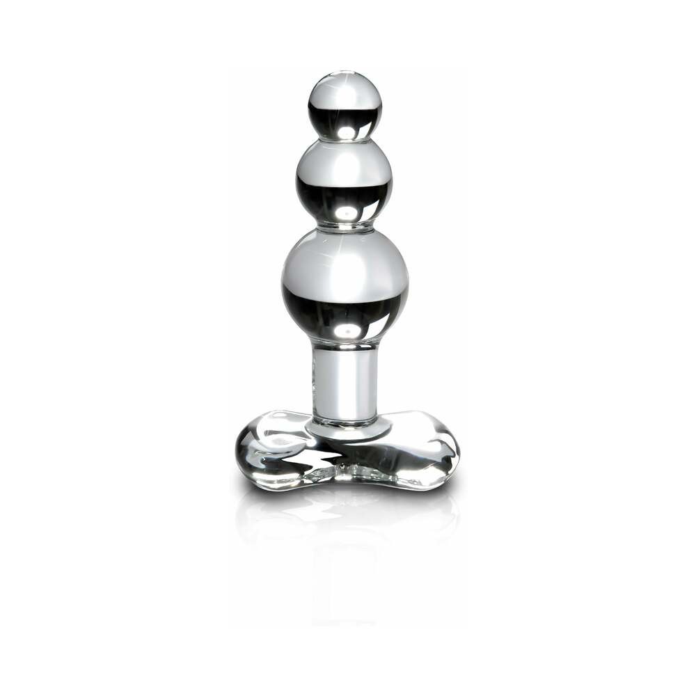 Pipedream Icicles No. 47 Beaded 4 in. Glass Anal Plug Clear