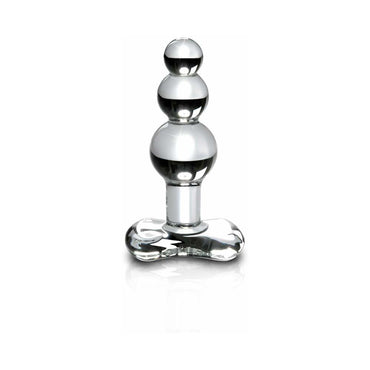 Pipedream Icicles No. 47 Beaded 4 in. Glass Anal Plug Clear