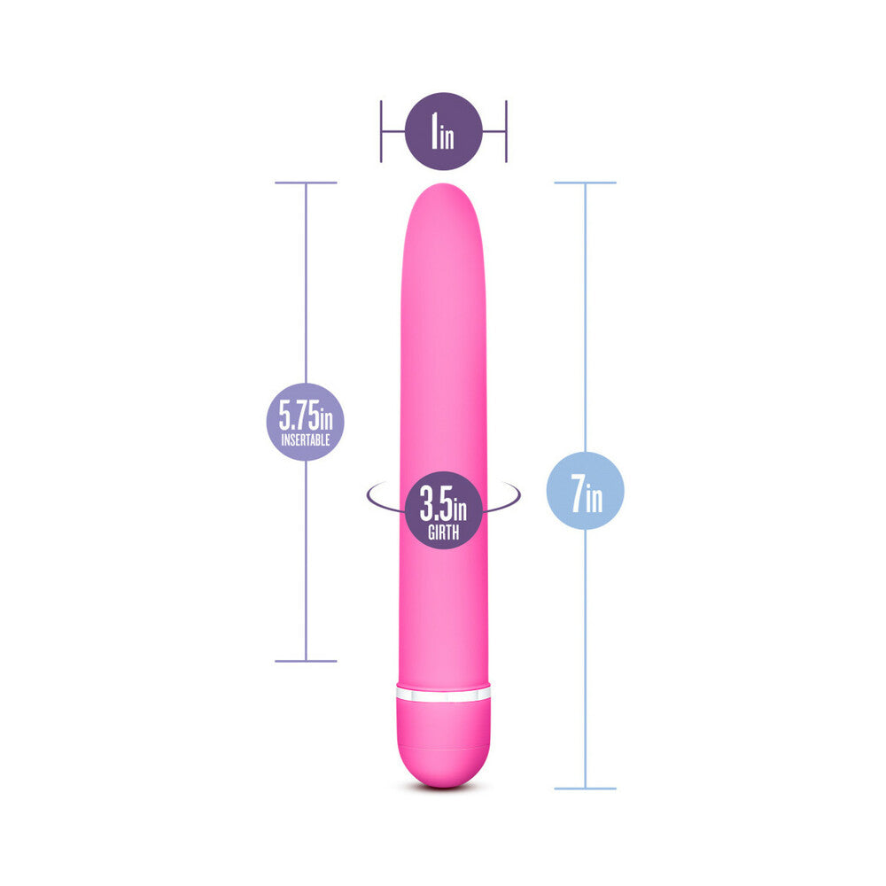 Blush Rose Luxuriate Classic Slimline Vibrator Pink