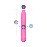 Blush Rose Luxuriate Classic Slimline Vibrator Pink