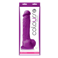 Colours Pleasures 8 in. Dildo Purple