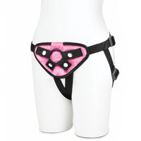 Lux Fetish Neoprene Strap-On Harness Pink