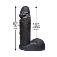 Vac-U-Lock - ULTRASKYN 6in Realistic Cock CODEBLACK