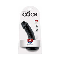 Pipedream King Cock 6 in. Cock Realistic Dildo With Suction Cup Black