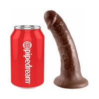 Pipedream King Cock 6 in. Cock Realistic Dildo With Suction Cup Brown