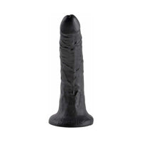 Pipedream King Cock 7 in. Cock Realistic Dildo With Suction Cup Black