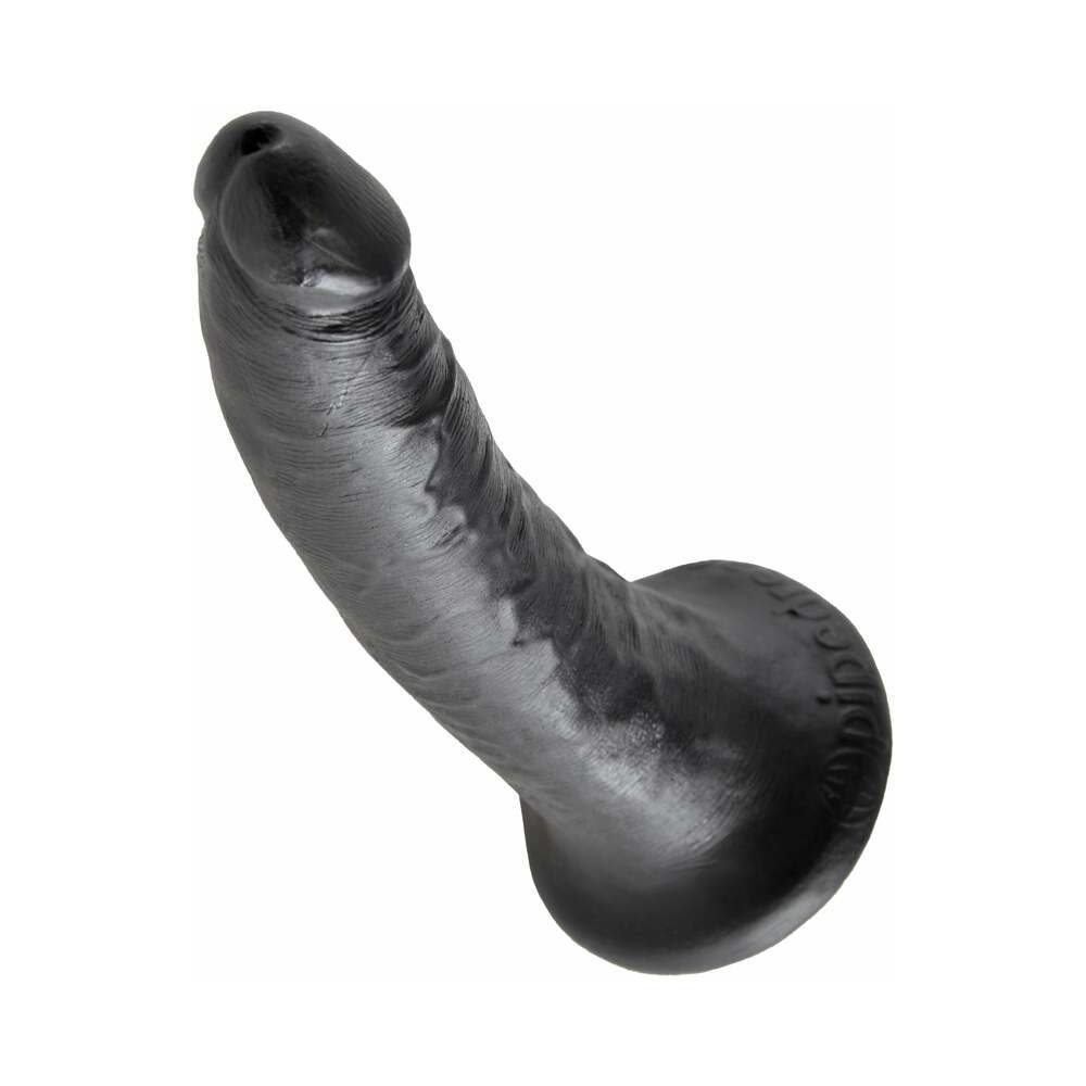 Pipedream King Cock 7 in. Cock Realistic Dildo With Suction Cup Black