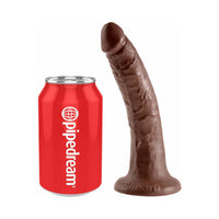 Pipedream King Cock 7 in. Cock Realistic Dildo With Suction Cup Brown