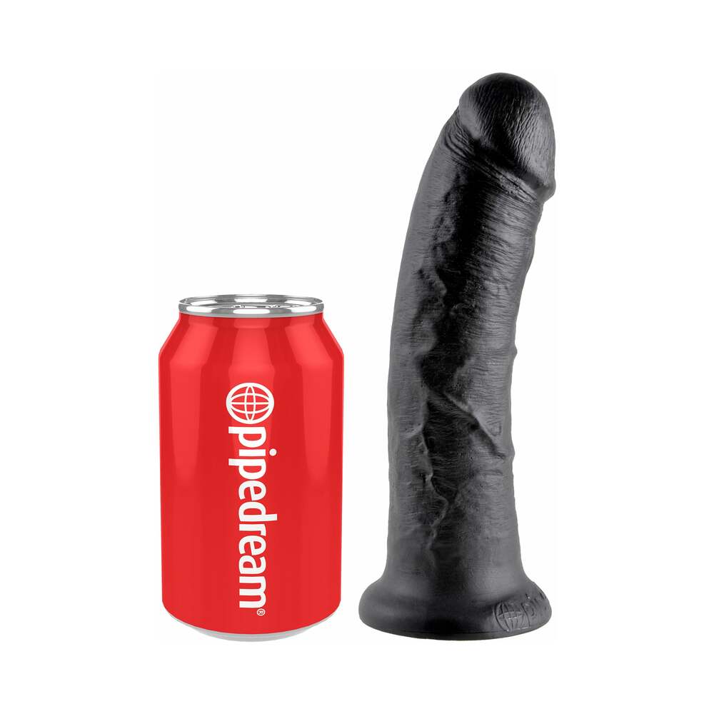 Pipedream King Cock 8 in. Cock Realistic Dildo With Suction Cup Black