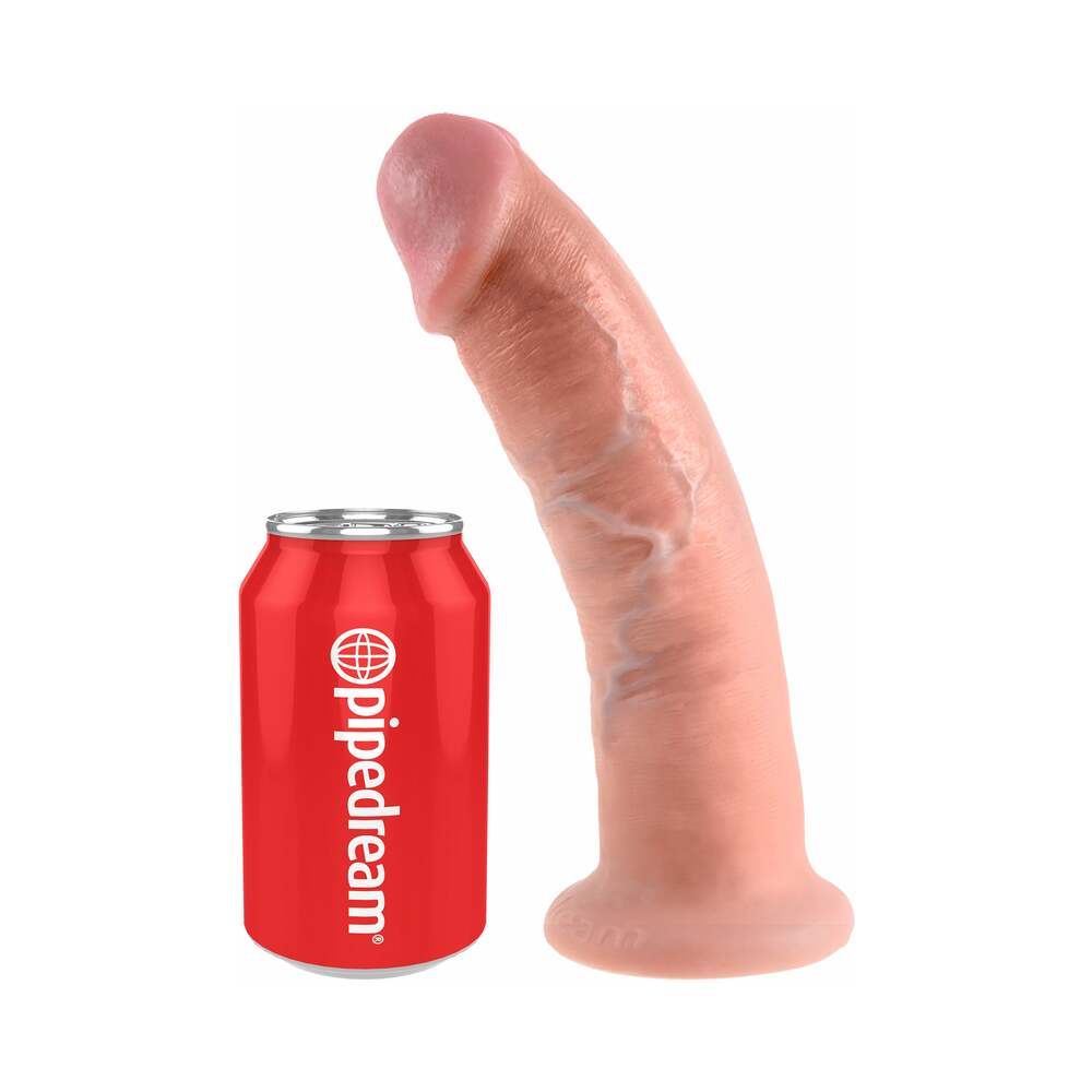 Pipedream King Cock 9 in. Cock Realistic Dildo With Suction Cup Beige