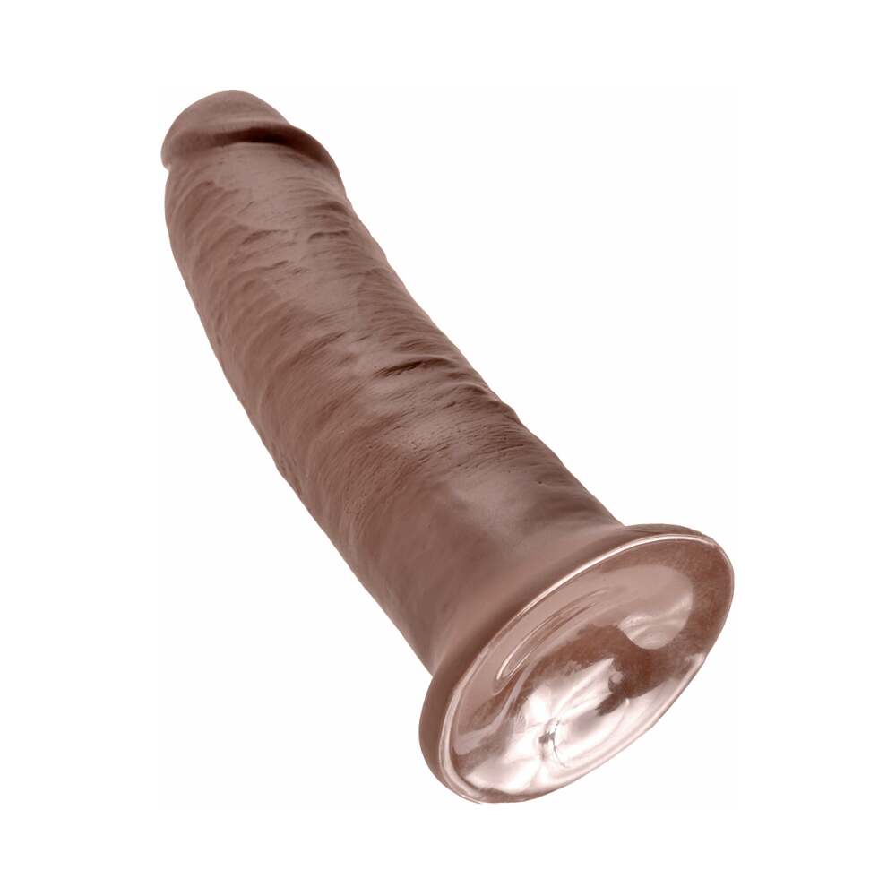 Pipedream King Cock 10 in. Cock Realistic Dildo With Suction Cup Brown