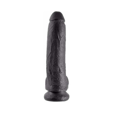 Pipedream King Cock 9 in. Cock With Balls Realistic Suction Cup Dildo Black