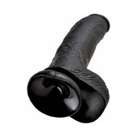 Pipedream King Cock 9 in. Cock With Balls Realistic Suction Cup Dildo Black