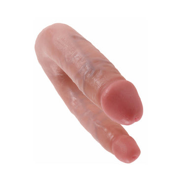 Pipedream King Cock Double Trouble Small 5 in. Realistic Dual-Ended Dildo Beige