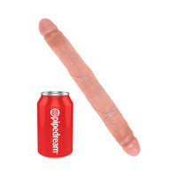 Pipedream King Cock 12 in. Slim Double Dildo Realistic Beige