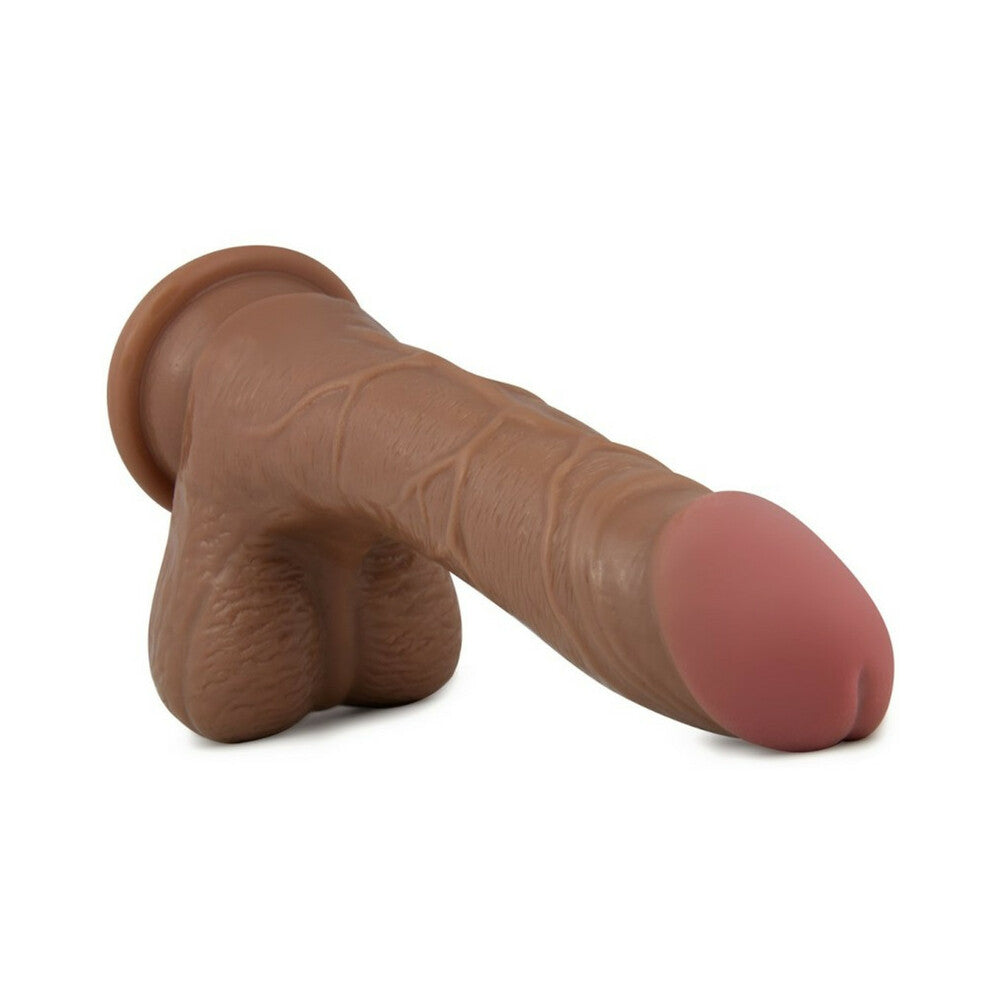 Blush X5 Grinder Realistic 8.5 in. Dildo with Balls & Suction Cup Tan