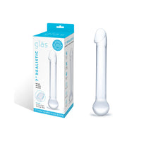 Glas 7 in. Realistic Head Glass Dildo