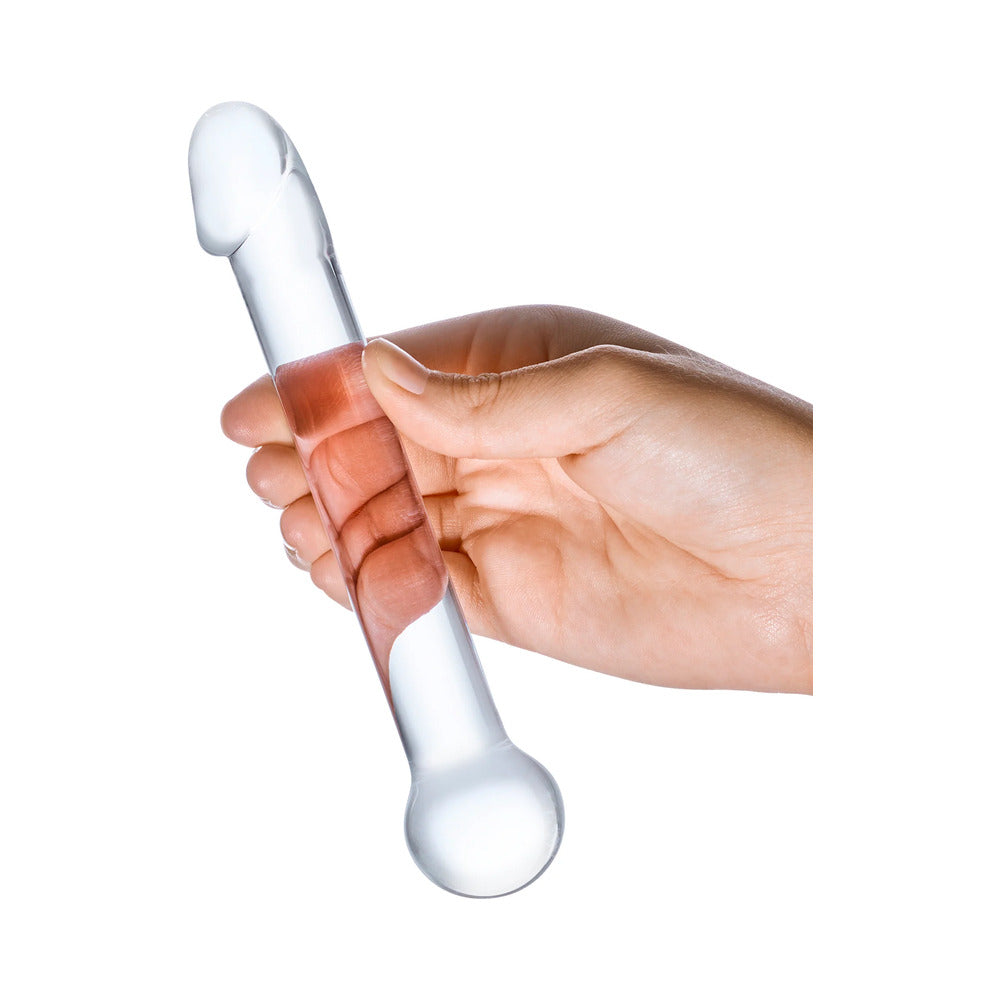 Glas 7 in. Realistic Head Glass Dildo