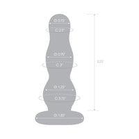 Glas 4 in. Classic Glass Butt Plug
