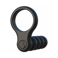 Fantasy C-Ringz Remote Control Double Penetrator Vibrating Cockring Black