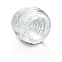 PDX Mega-Bator Pussy Rechargeable Rotating Thrusting Stroker With Hands-Free Suction Cup Clear/White