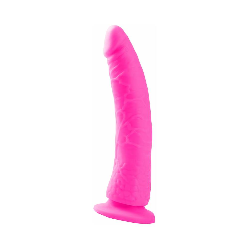 Pipedream Neon Slim 7 Realistic 7 in. Dildo With Suction Cup Pink