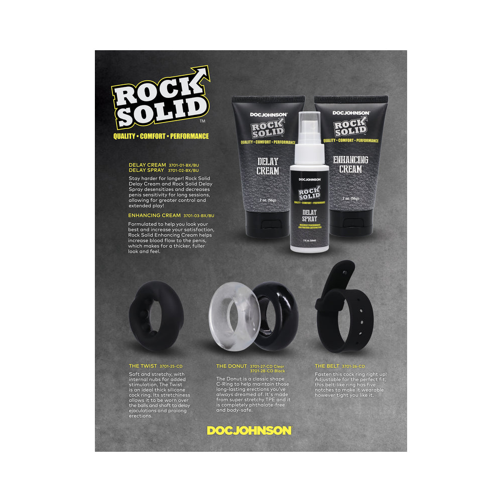 Rock Solid Radial Black C Ring in a Clamshell
