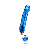 Blush B Yours Vibe 6 Realistic 9.25 in. Vibrating Dildo Blue