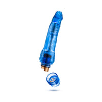 Blush B Yours Vibe 7 Realistic 8.75 in. Vibrating Dildo Blue