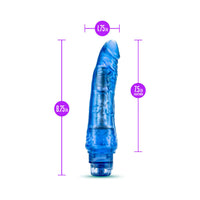 Blush B Yours Vibe 7 Realistic 8.75 in. Vibrating Dildo Blue